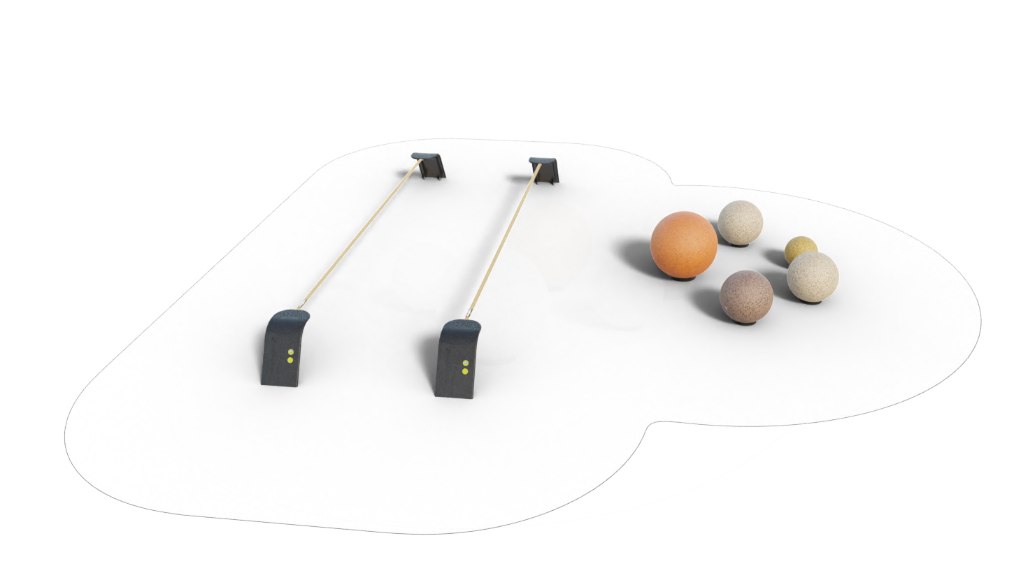 Rampball™ - Moving balance ball for playgrounds